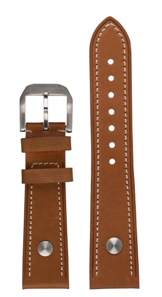 PIONEER MonoControl, TwinControl Calf leather strap light-brown (21 mm)